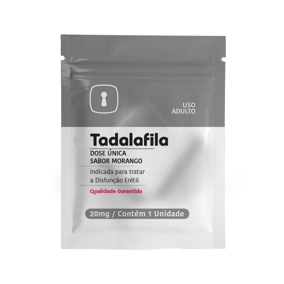 Foto do Produto ERETic Bala de Tadalafila 20mg Sabor Morango Dose �nica